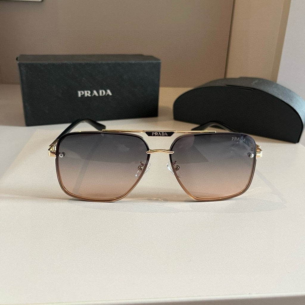 Prada Polarized Fashion Silver Lens Sunglasses for Men - detail image 3