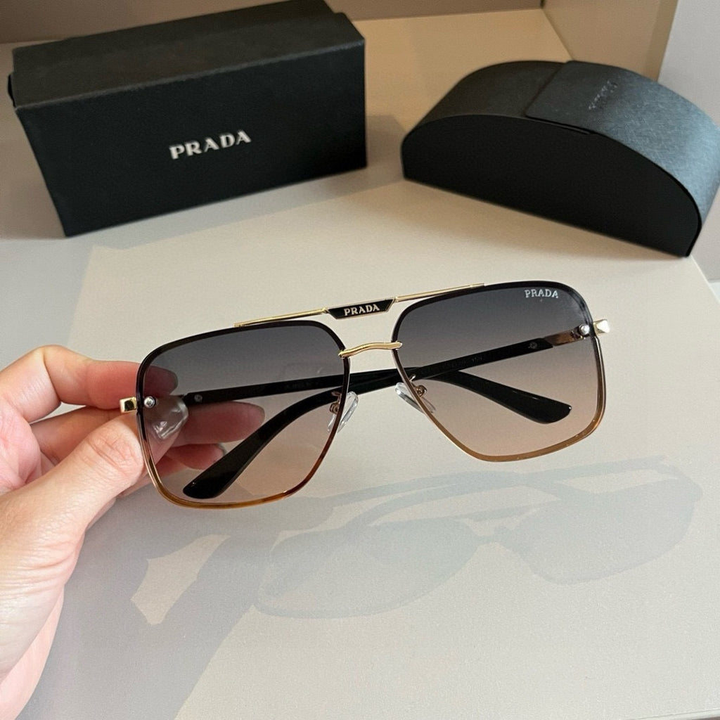 Prada Polarized Fashion Silver Lens Sunglasses for Men - detail image 6