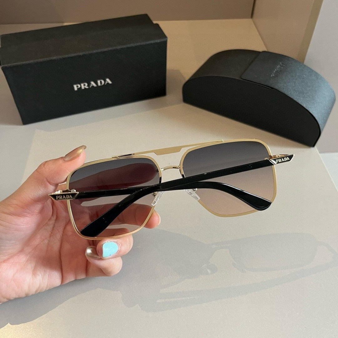 Prada Polarized Fashion Silver Lens Sunglasses for Men - detail image 4