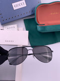 Gucci G3863 Polarized Aviator Black Lens Sunglasses for Men & Women - 158248