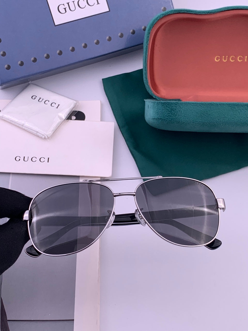 Gucci G3880 Polarized Aviator Black Lens Sunglasses for Men & Women - 158247 - detail image 2