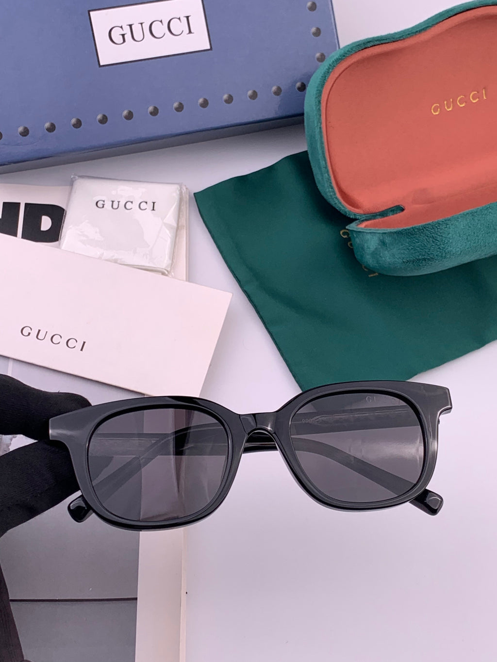 Gucci G5990 Polarized Square Gold Lens Sunglasses for Men & Women - 158270 - detail image 2