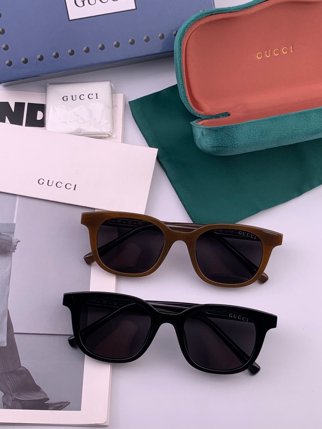 Gucci G5990 Polarized Square Gold Lens Sunglasses for Men & Women - 158270 - detail image 7