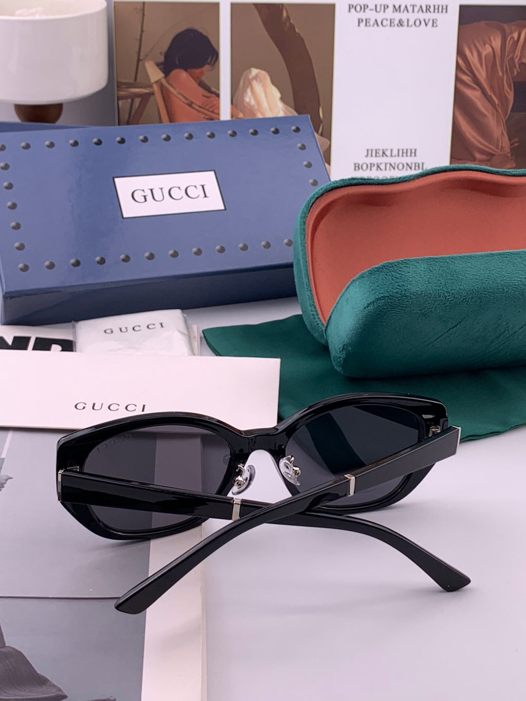 Gucci G7990 Polarized Square Brown Lens Sunglasses for Men & Women - 158271 - detail image 4