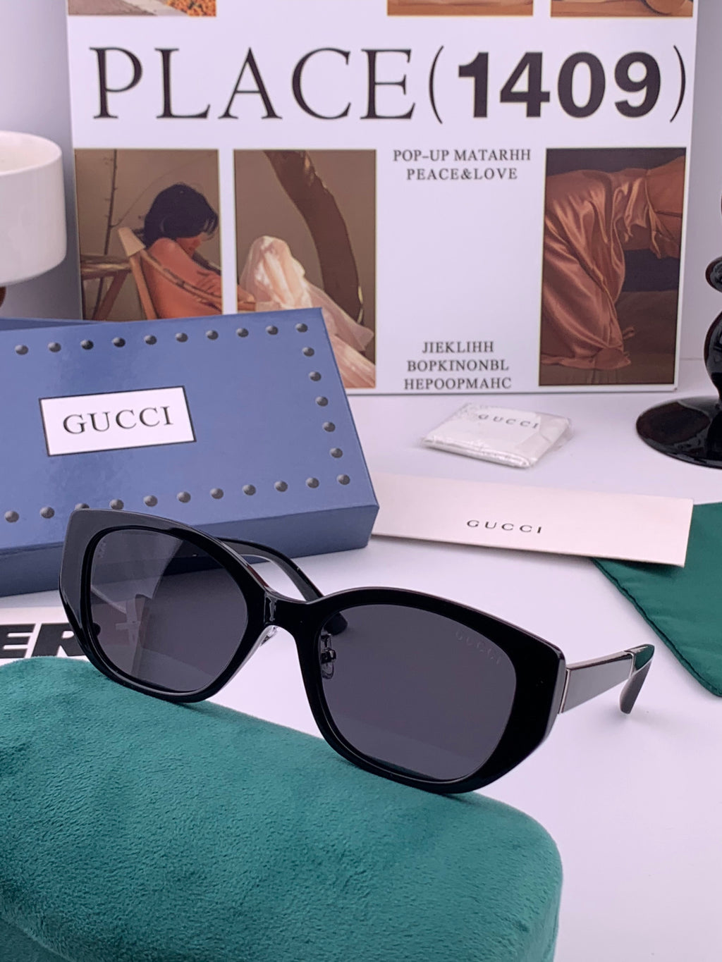 Gucci G7990 Polarized Square Brown Lens Sunglasses for Men & Women - 158271 - detail image 2