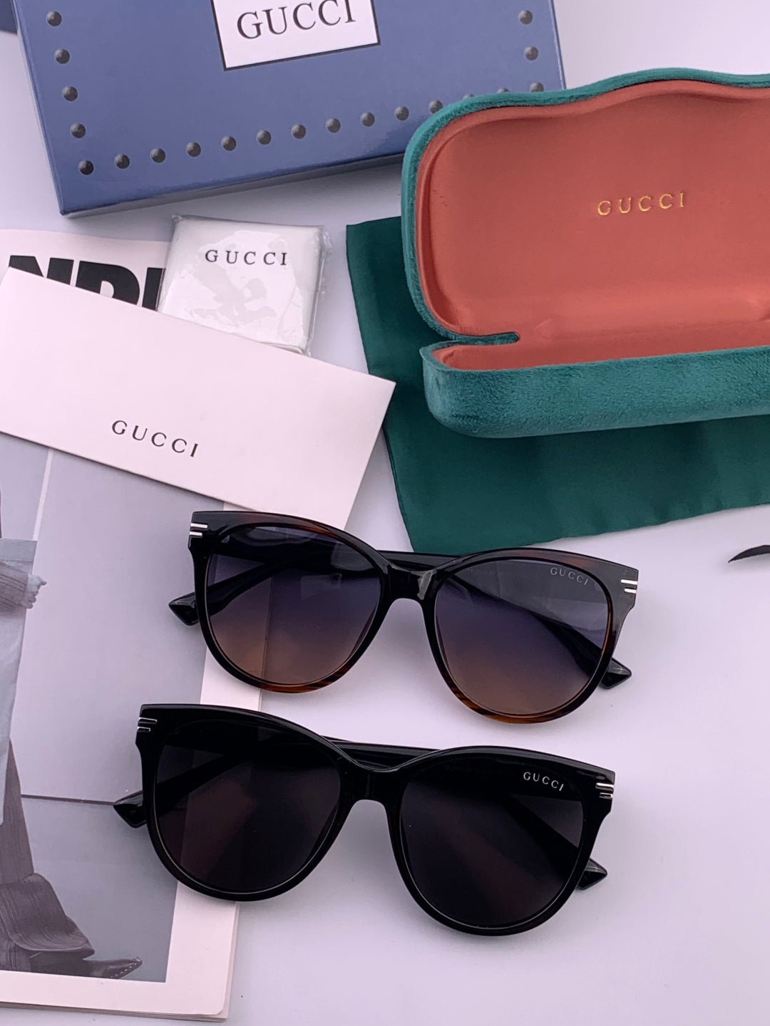 Gucci G2234 Polarized Square Pink Lens Sunglasses for Men & Women - 158272 - detail image 7
