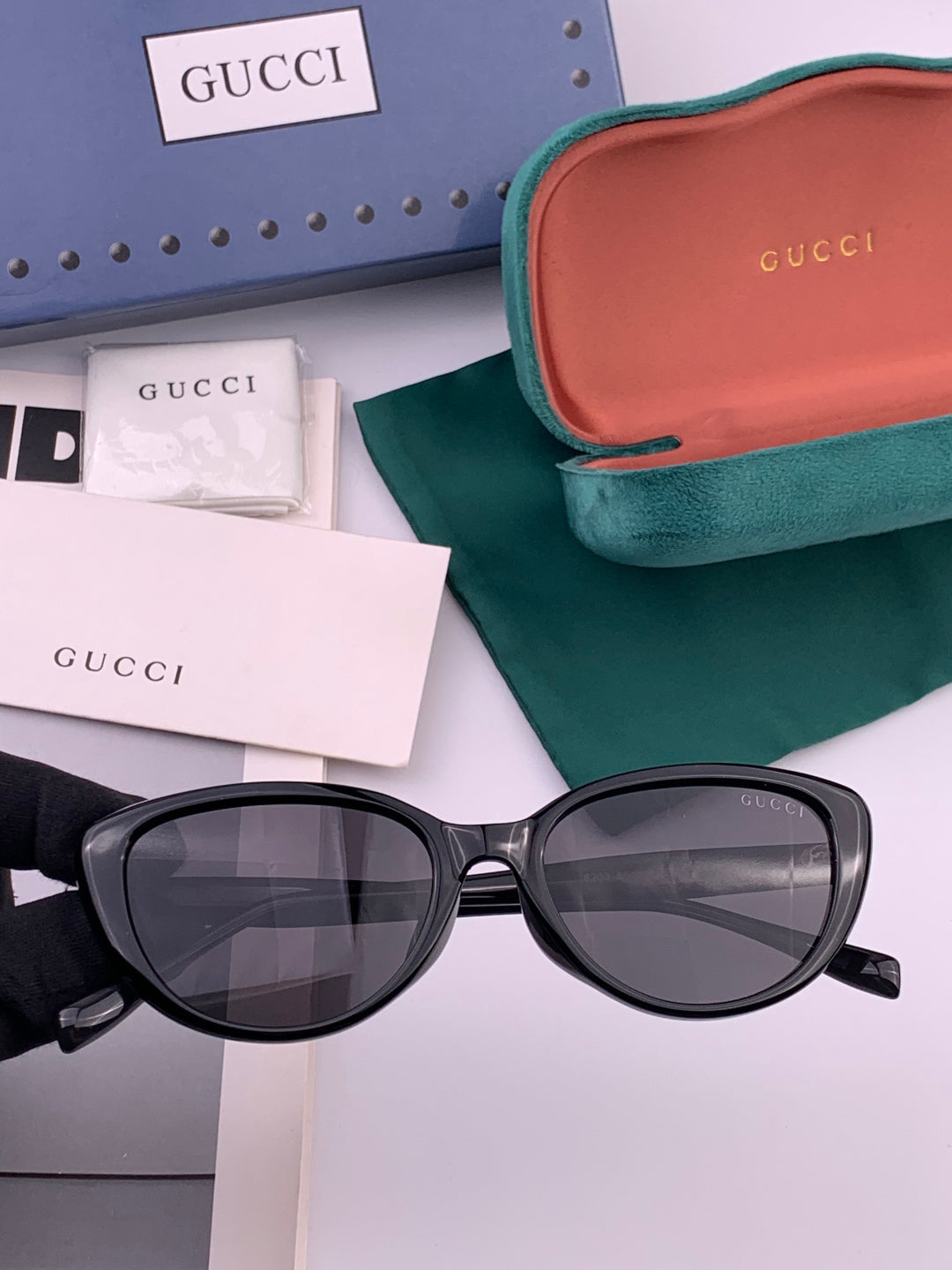 Gucci G3820 Polarized Square Black Lens Sunglasses for Men & Women - 158273