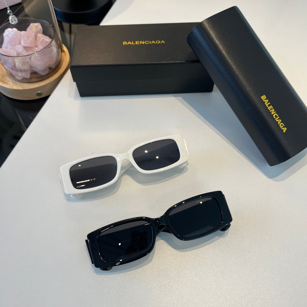 Balenciaga Rectangular Silver Lens Sunglasses for Men & Women - 158565 - detail image 7