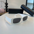 Balenciaga Rectangular Silver Lens Sunglasses for Men & Women - 372347