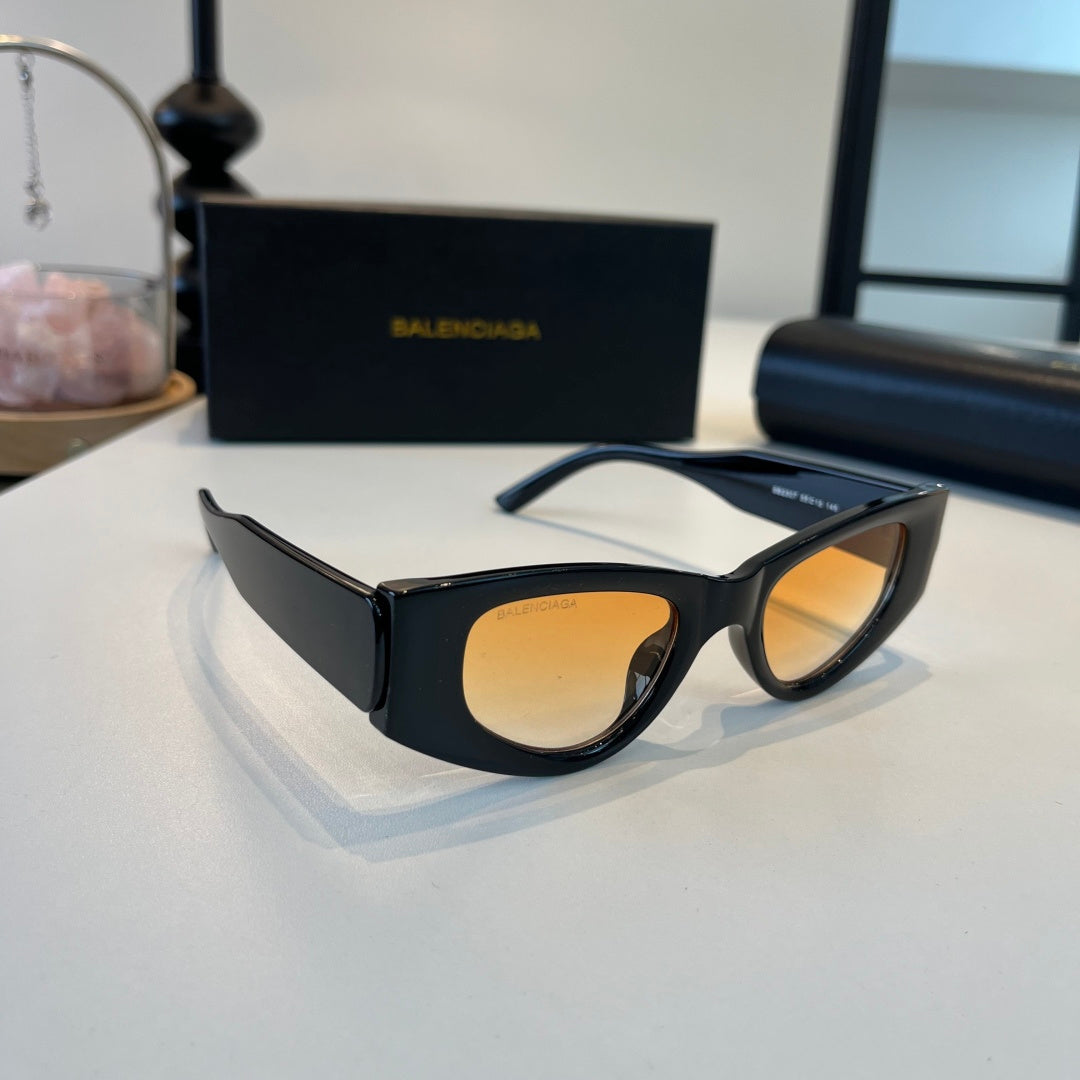 Balenciaga Rectangular Brown Lens Sunglasses for Men & Women - 158567