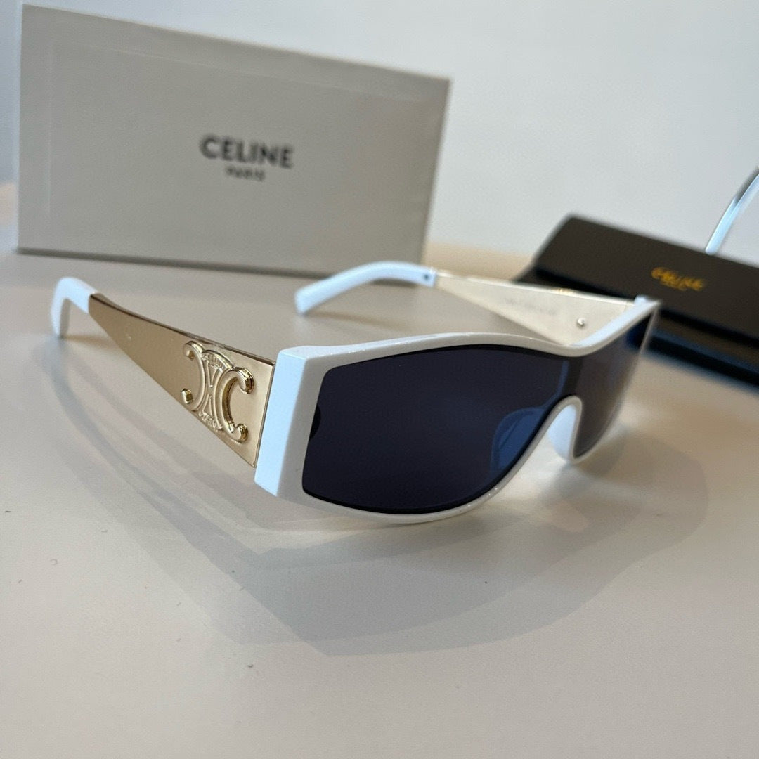 Celine Metal Fashion Blue Lens Sunglasses for Men & Women