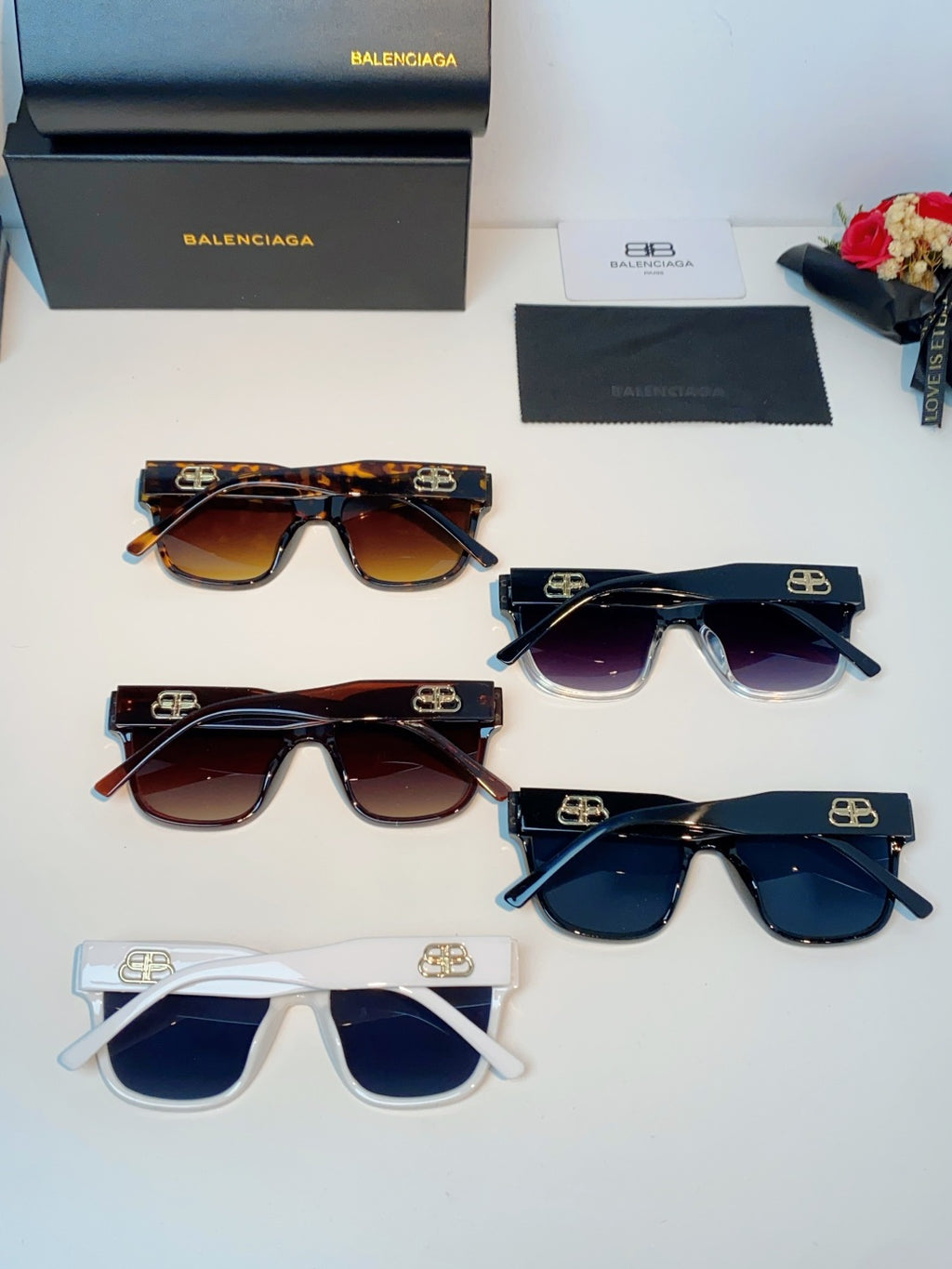 Balenciaga Fashion Silver Lens Sunglasses for Men & Women - 358654 - detail image 11