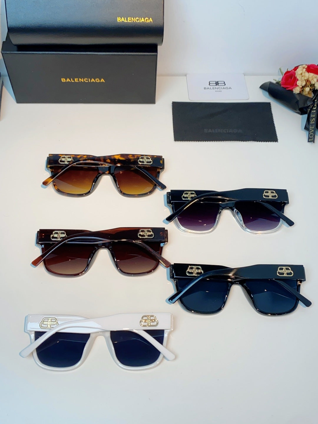 Balenciaga Fashion Silver Lens Sunglasses for Men & Women - 358654 - detail image 11
