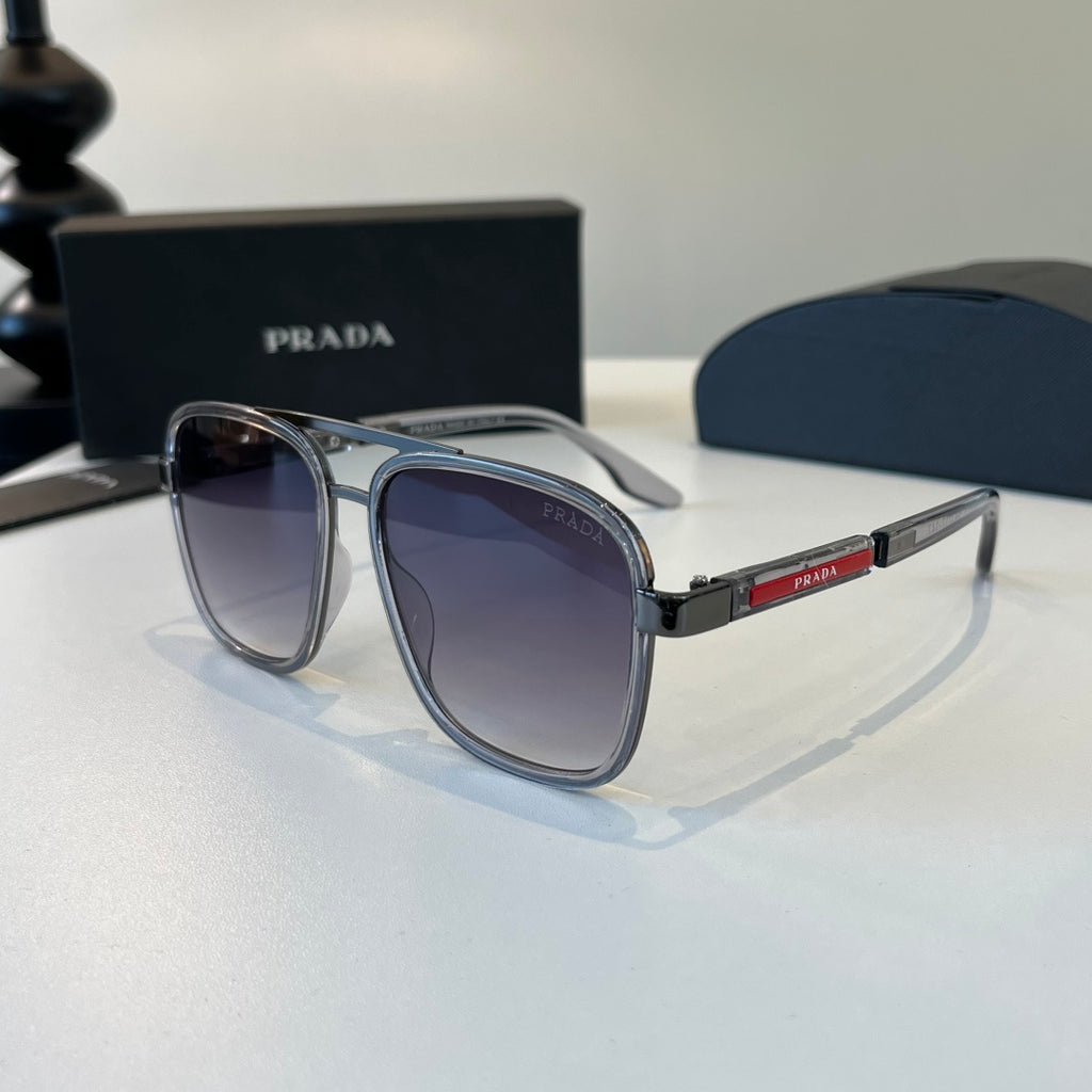 Prada Fashion Gray Lens Sunglasses for Men & Women - detail image 3