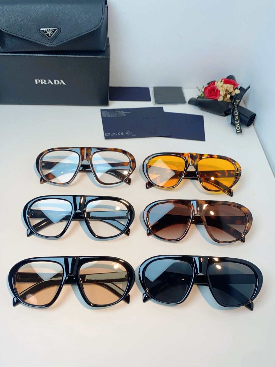Prada Aviator Brown Lens Sunglasses for Men & Women - 449375 - detail image 12