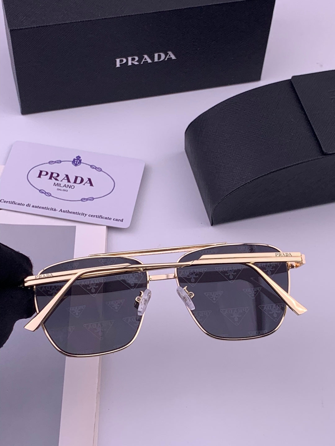 Prada Fashion Silver Lens Sunglasses for Men - 415702 - detail image 4