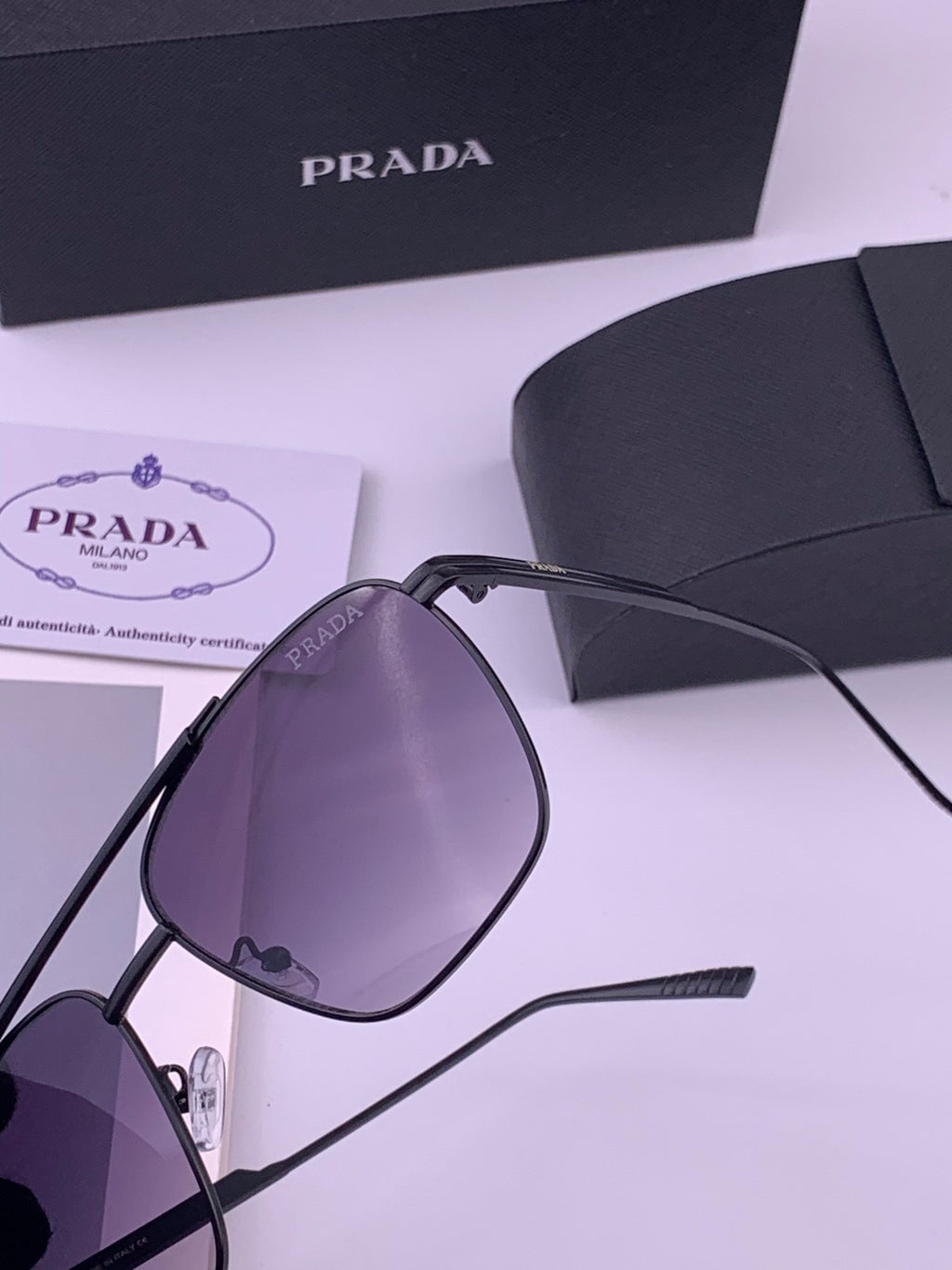 Prada Fashion Purple Lens Sunglasses for Men - 415700 - detail image 2