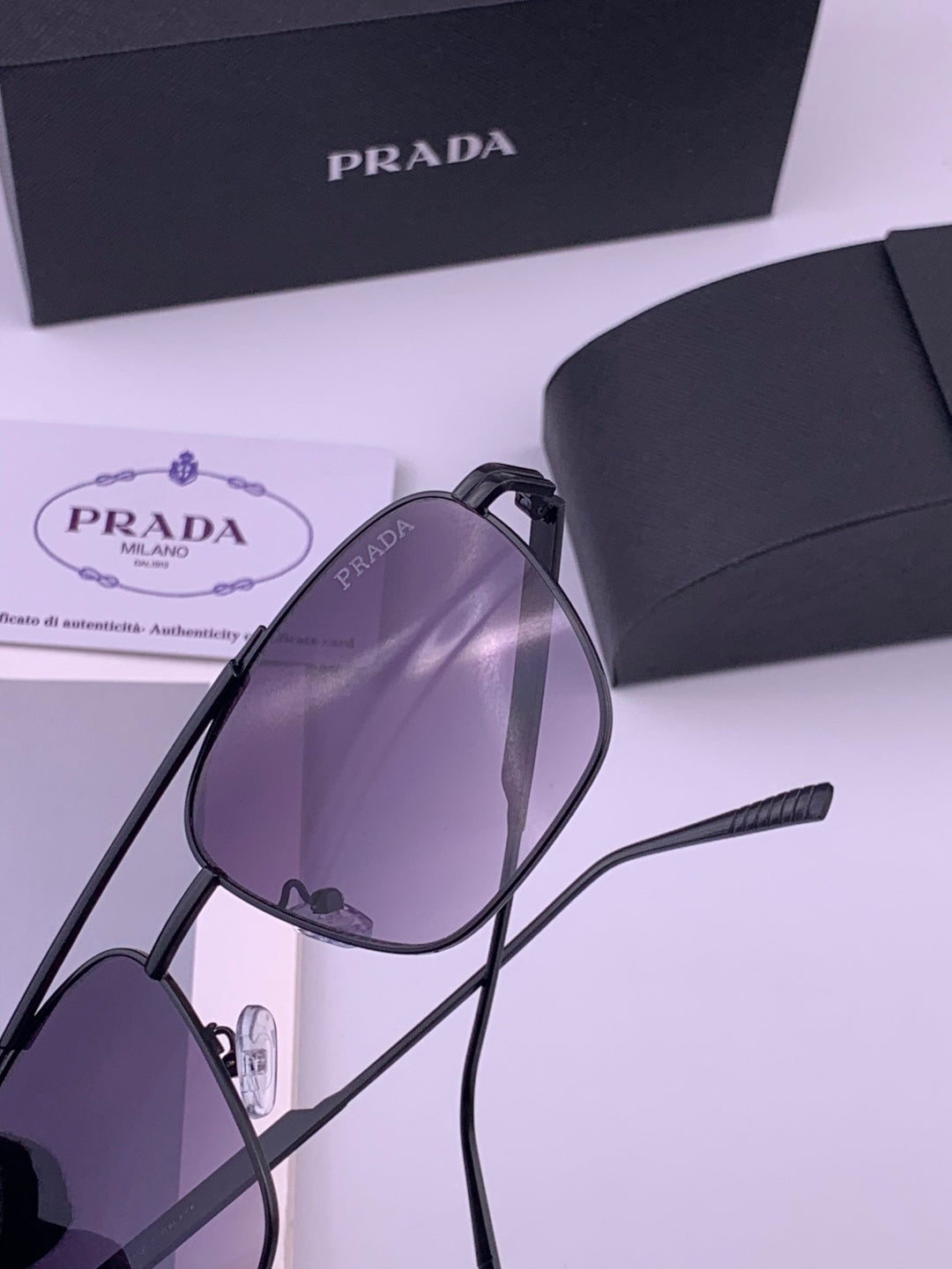 Prada Fashion Purple Lens Sunglasses for Men - 415700 - detail image 5