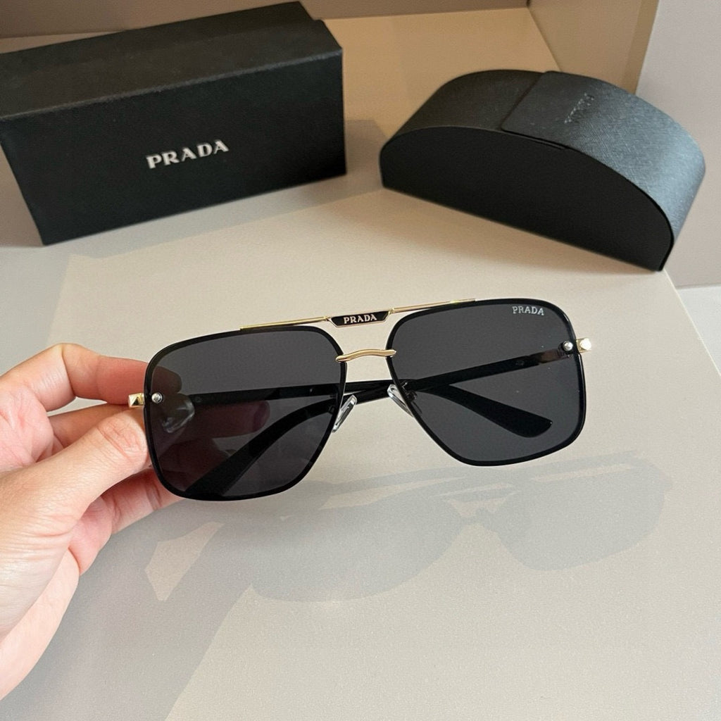 Prada Polarized Fashion Silver Lens Sunglasses for Men - 487102 - detail image 7