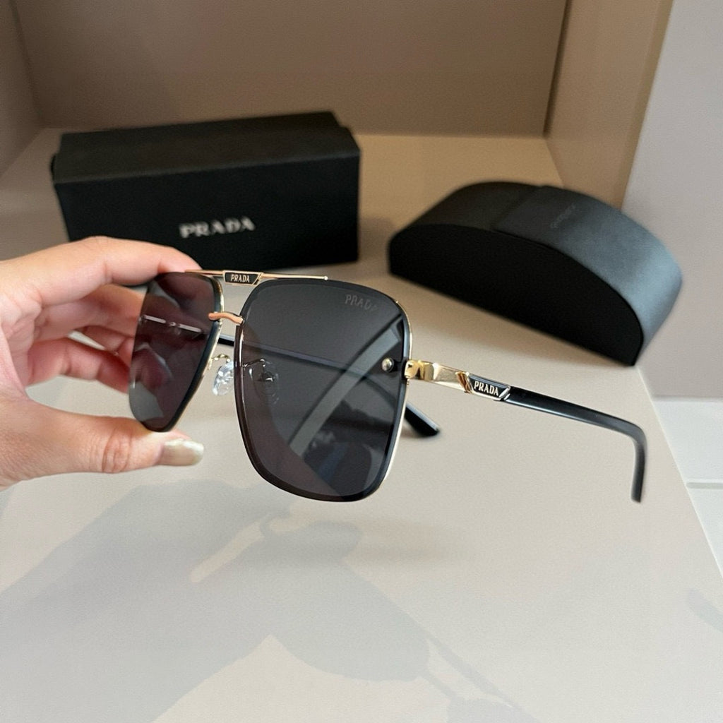 Prada Polarized Fashion Silver Lens Sunglasses for Men - 432049 - detail image 2