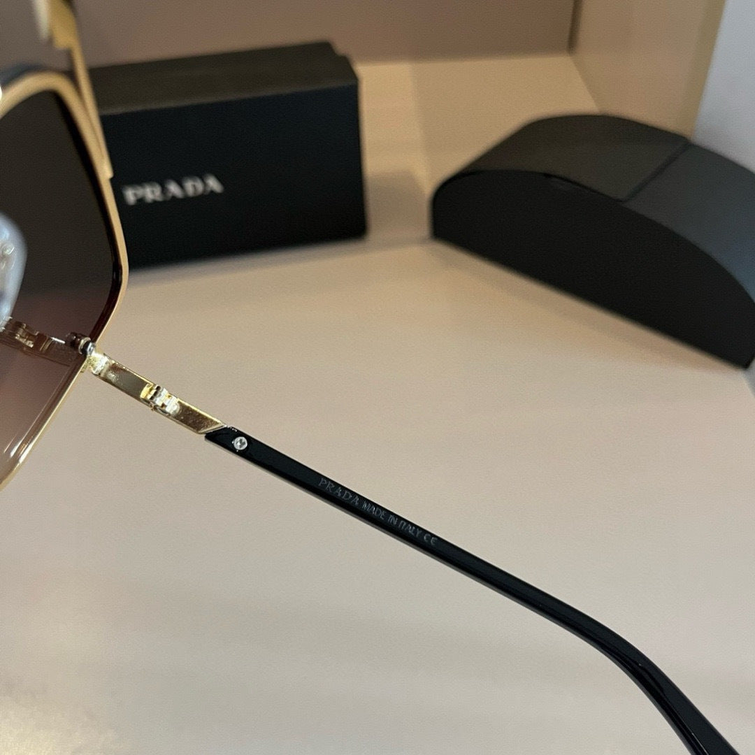 Prada Polarized Fashion Gold Lens Sunglasses for Men - 487103 - detail image 9