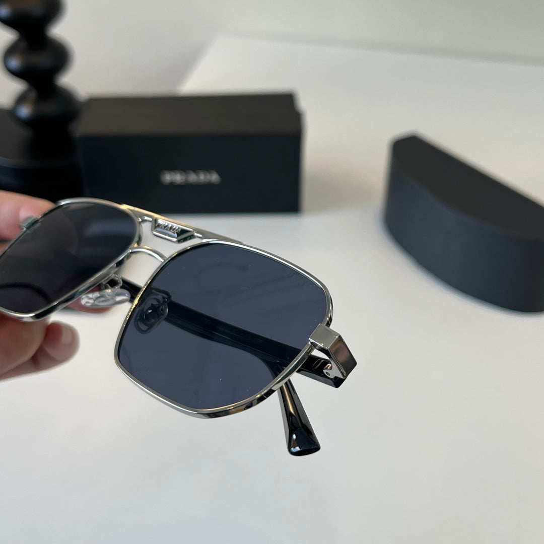 Prada Polarized Fashion Silver Lens Sunglasses for Men - 449302 - detail image 6