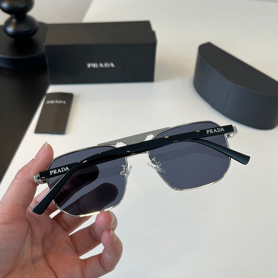Prada Polarized Fashion Silver Lens Sunglasses for Men - 449302 - detail image 7