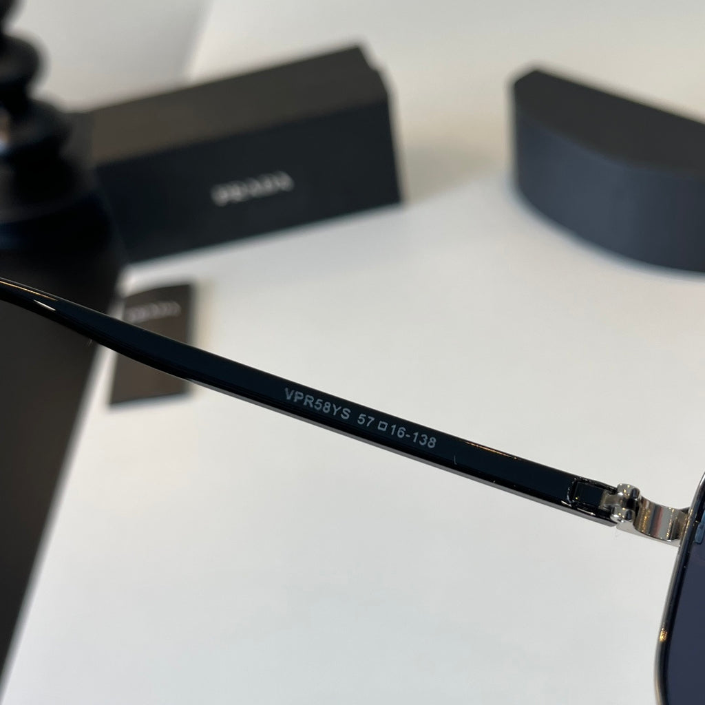 Prada Polarized Fashion Silver Lens Sunglasses for Men - 432179 - detail image 8