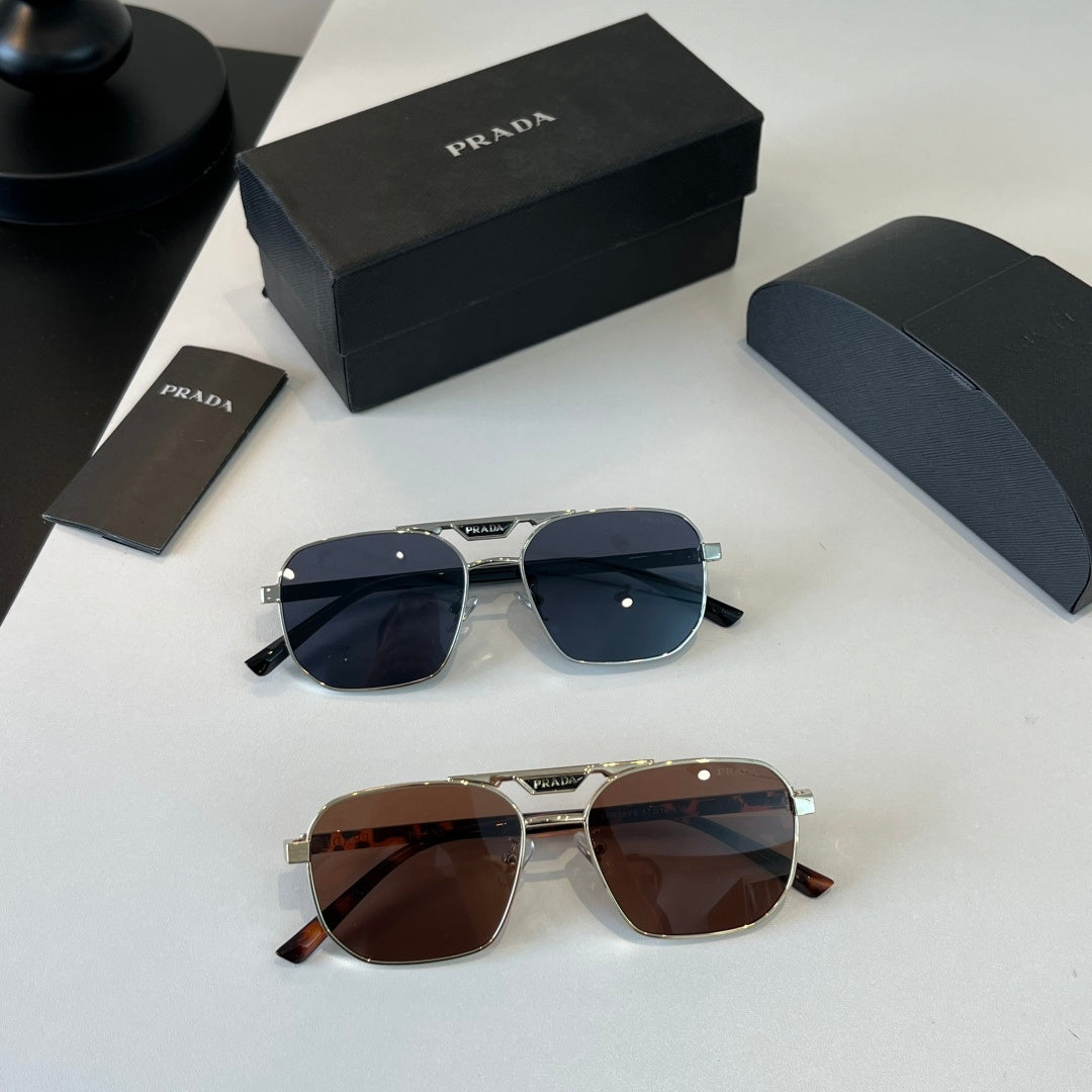 Prada Polarized Fashion Silver Lens Sunglasses for Men - 432179 - detail image 10