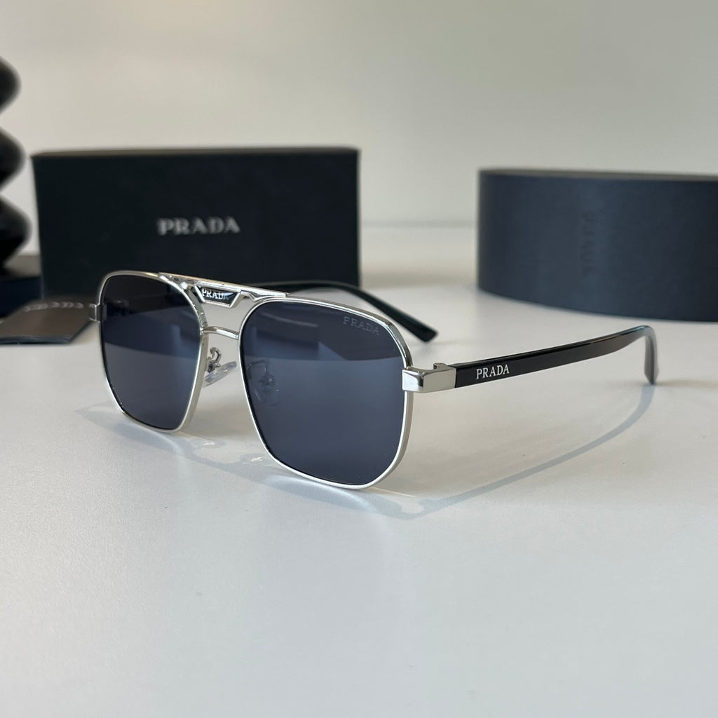 Prada Polarized Fashion Silver Lens Sunglasses for Men - 449302 - detail image 3