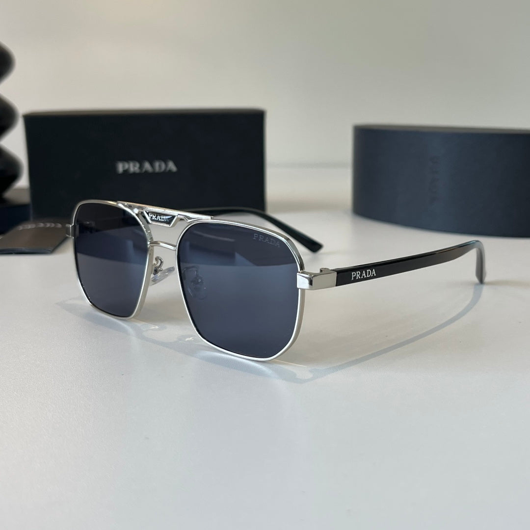 Prada Polarized Fashion Silver Lens Sunglasses for Men - 432179 - detail image 3