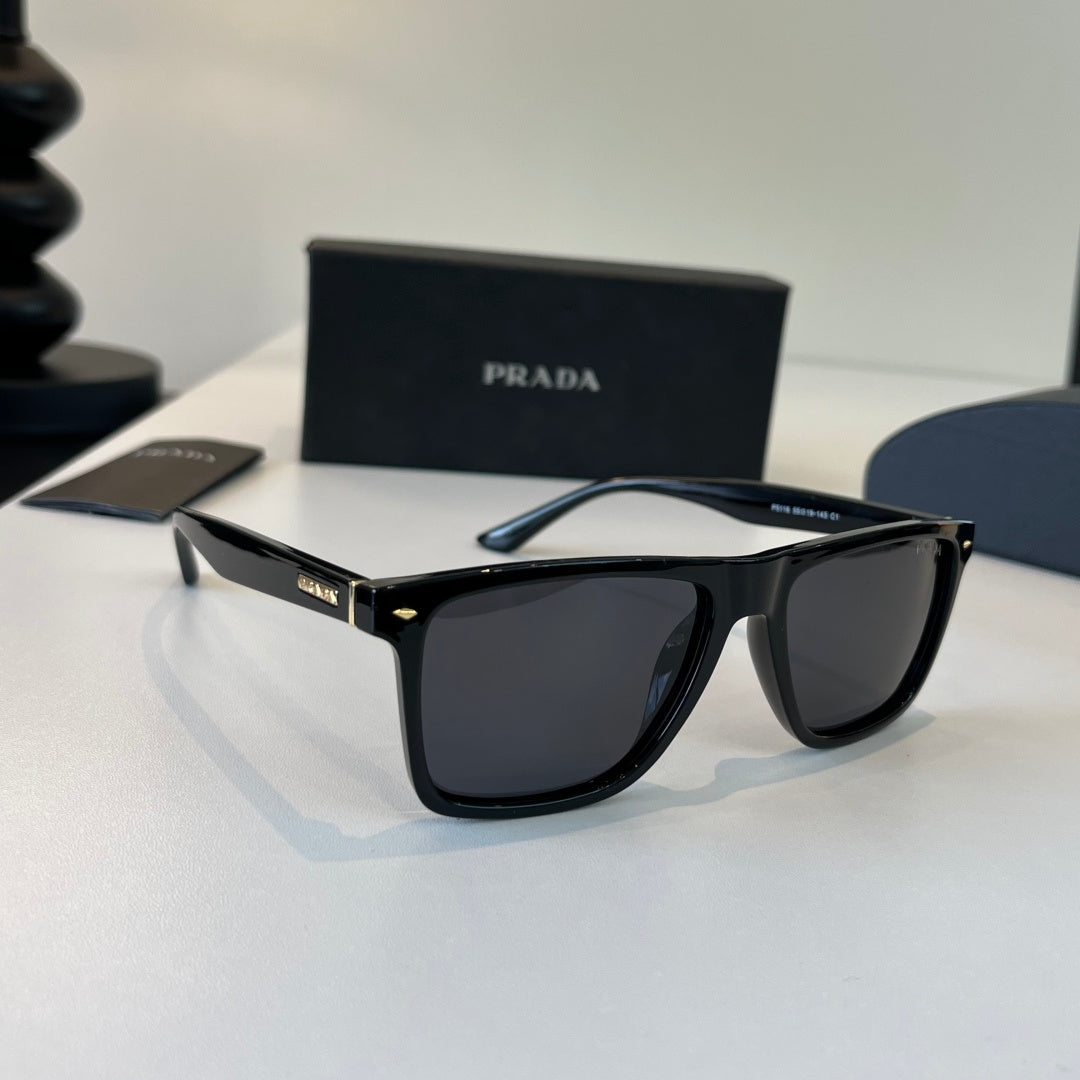 Prada Fashion Black Lens Sunglasses for Men - 432187