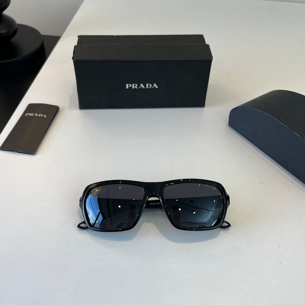 Prada Fashion Black Lens Sunglasses for Men - 465571 - detail image 4