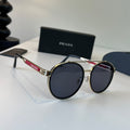 Prada Fashion Black Lens Sunglasses for Men - 487094