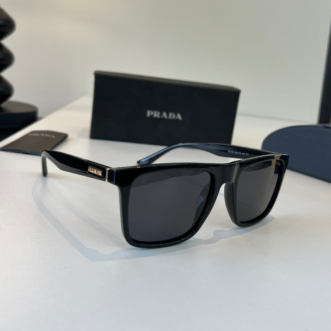 Prada Fashion Black Lens Sunglasses for Men - 432037