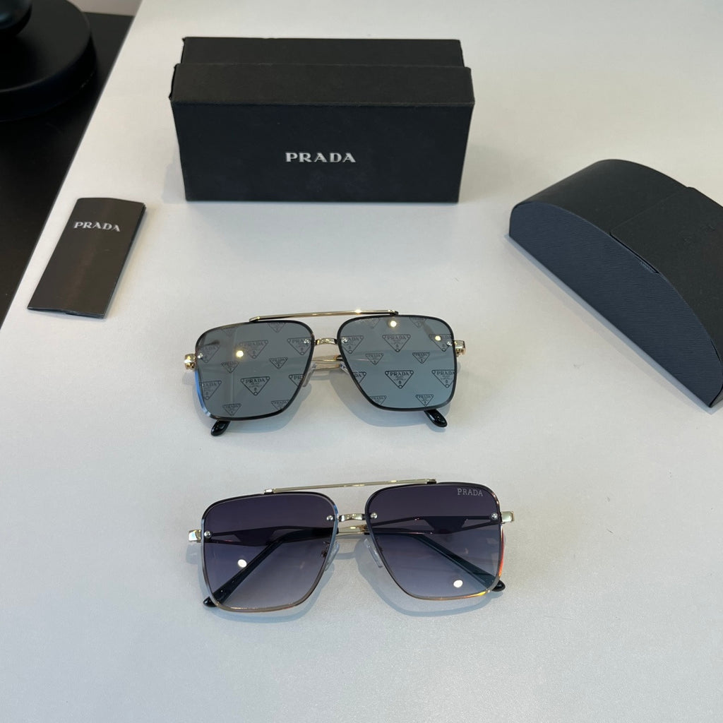 Prada Polarized Fashion Silver Lens Sunglasses for Men - 432038 - detail image 10