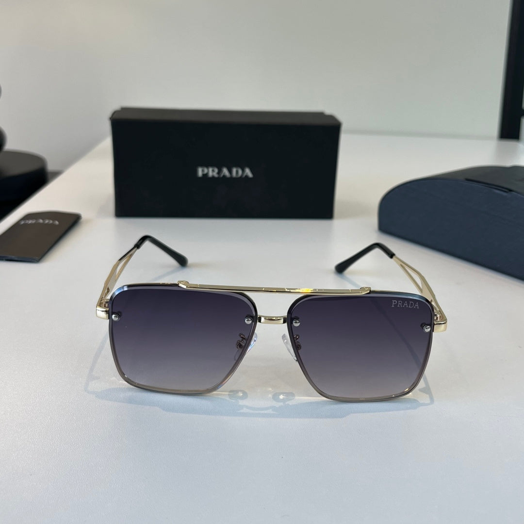 Prada Polarized Fashion Silver Lens Sunglasses for Men - 465584 - detail image 2
