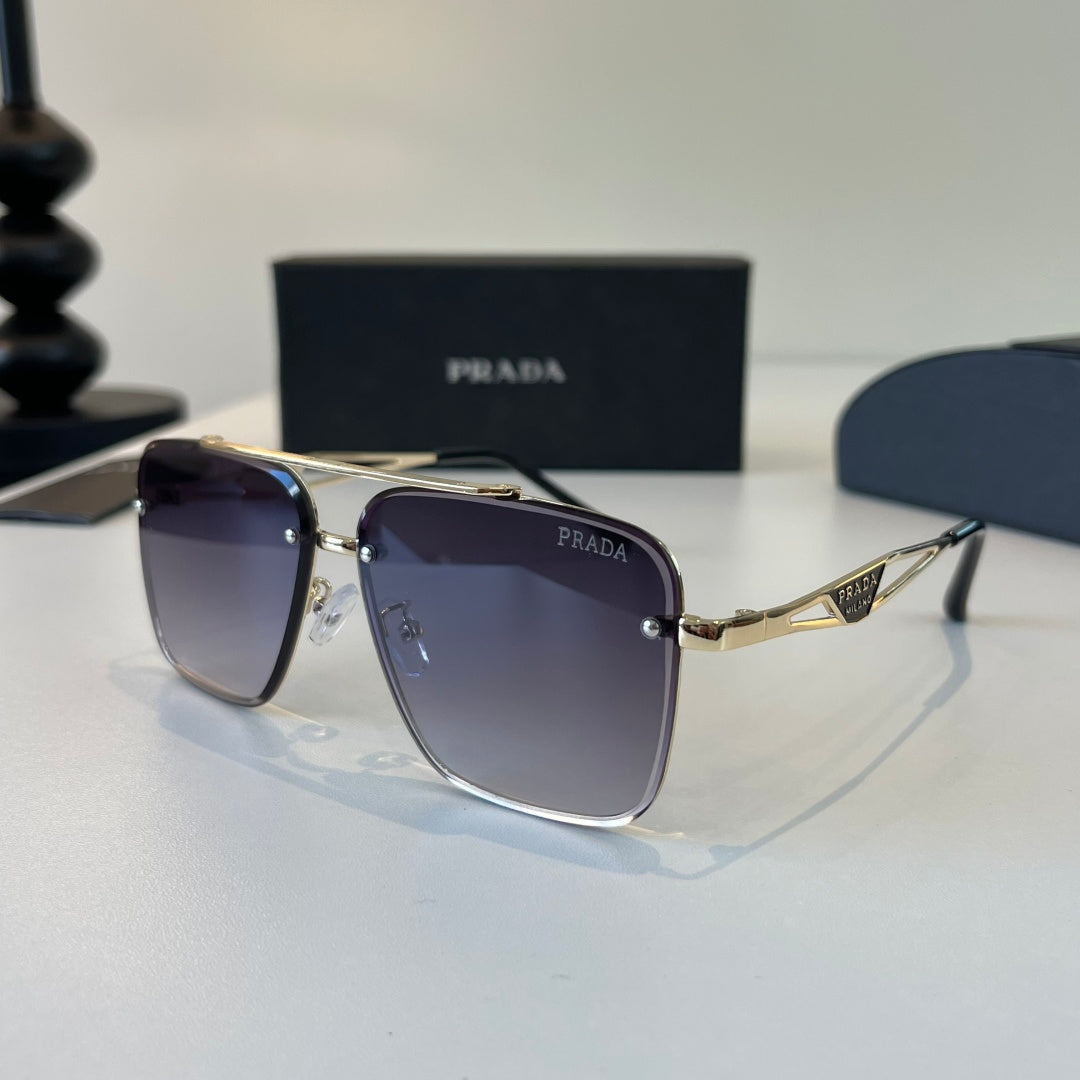 Prada Polarized Fashion Silver Lens Sunglasses for Men - 465584 - detail image 3