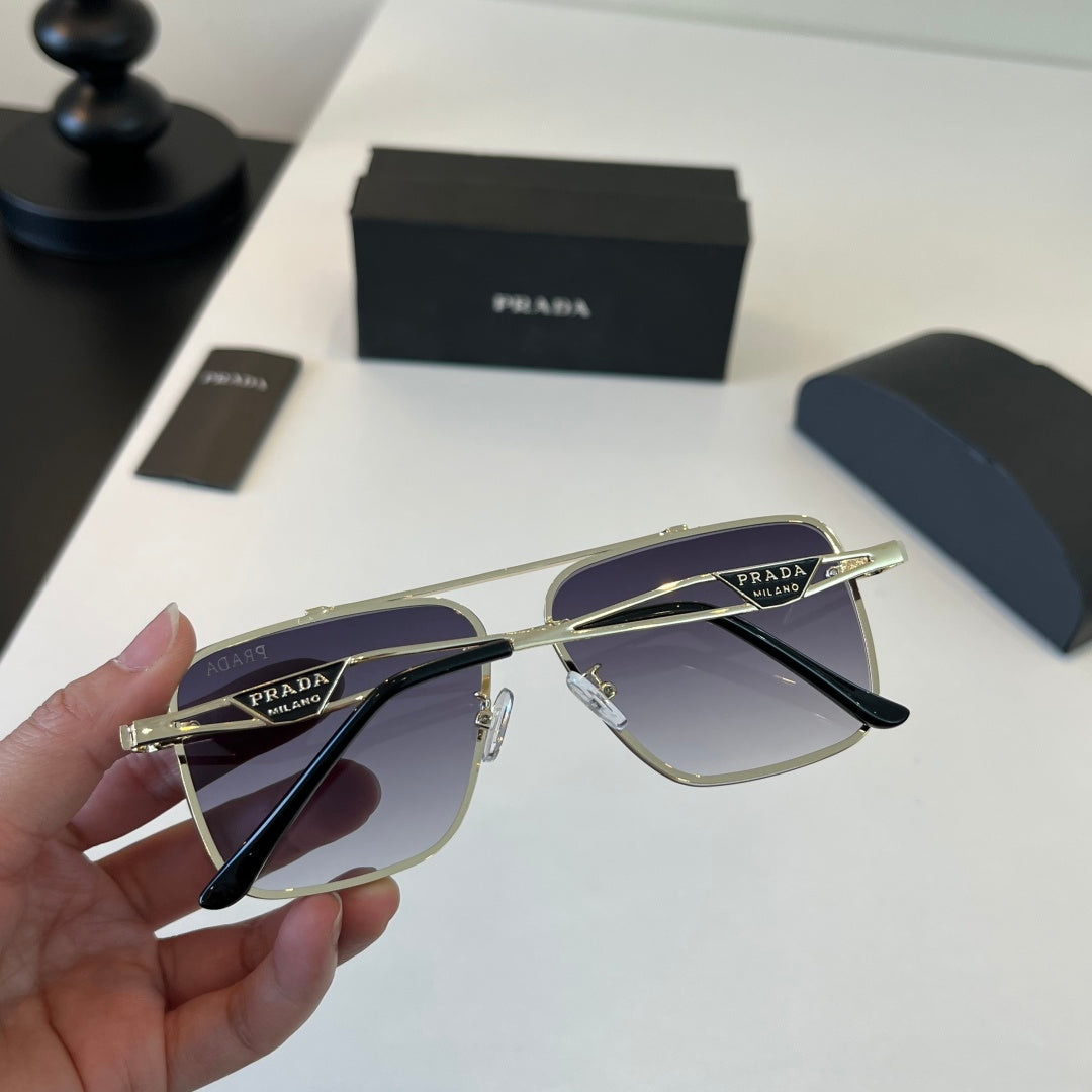 Prada Polarized Fashion Silver Lens Sunglasses for Men - 432038 - detail image 5