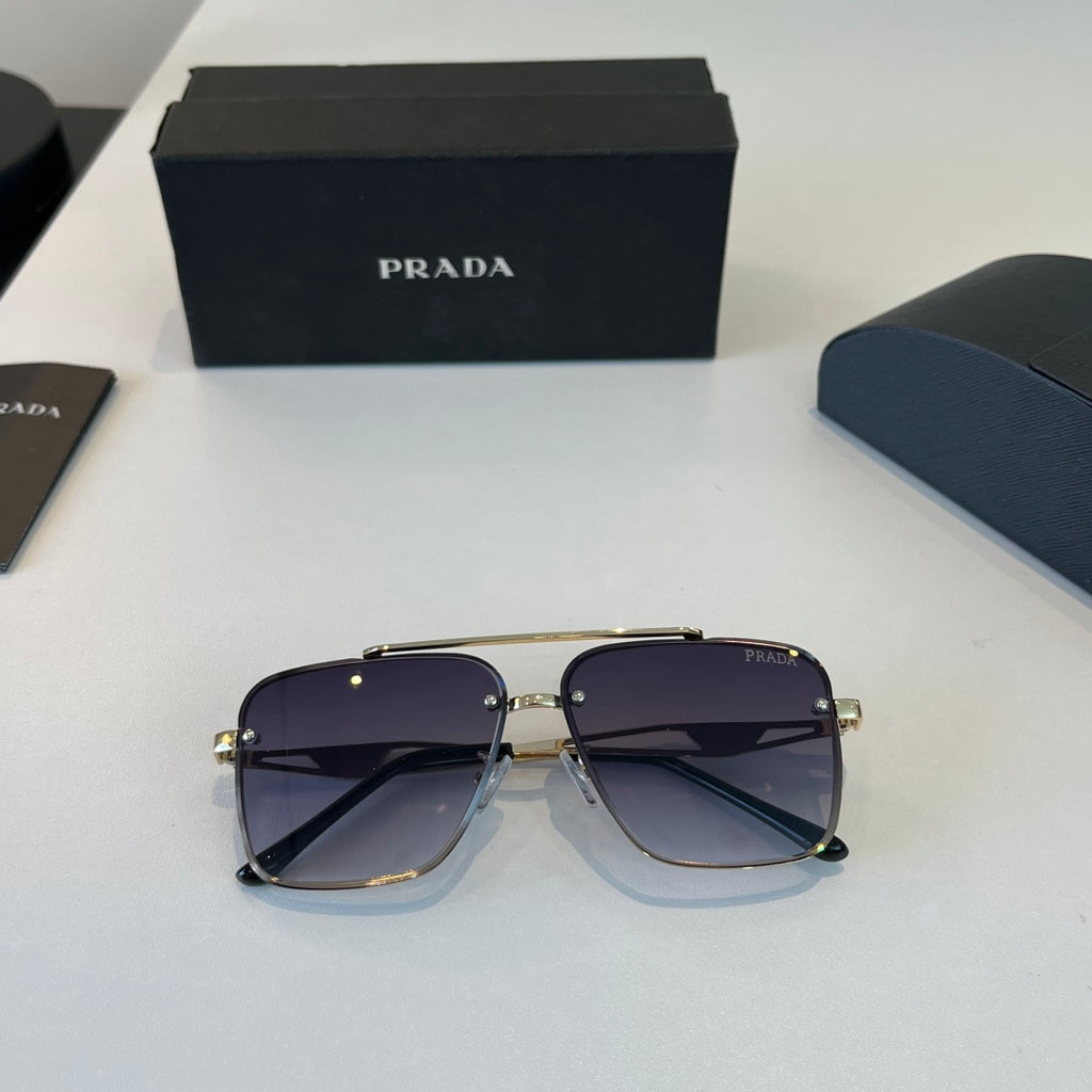 Prada Polarized Fashion Silver Lens Sunglasses for Men - 465584 - detail image 9