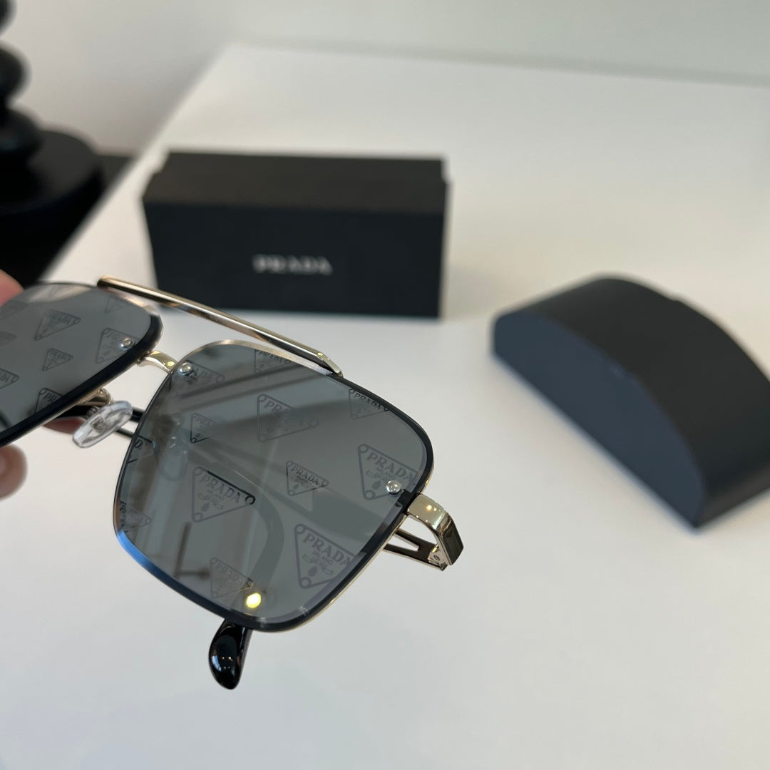 Prada Polarized Fashion Silver Lens Sunglasses for Men - 432039 - detail image 7
