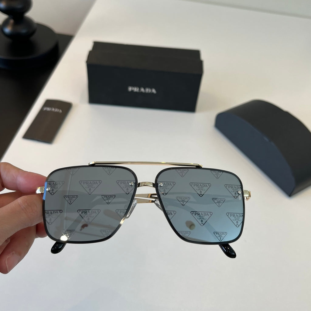 Prada Polarized Fashion Silver Lens Sunglasses for Men - 465585 - detail image 6
