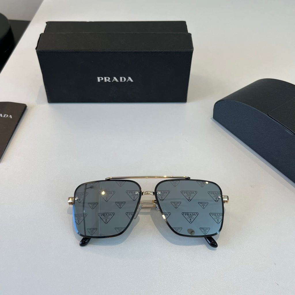 Prada Polarized Fashion Silver Lens Sunglasses for Men - 465585 - detail image 5