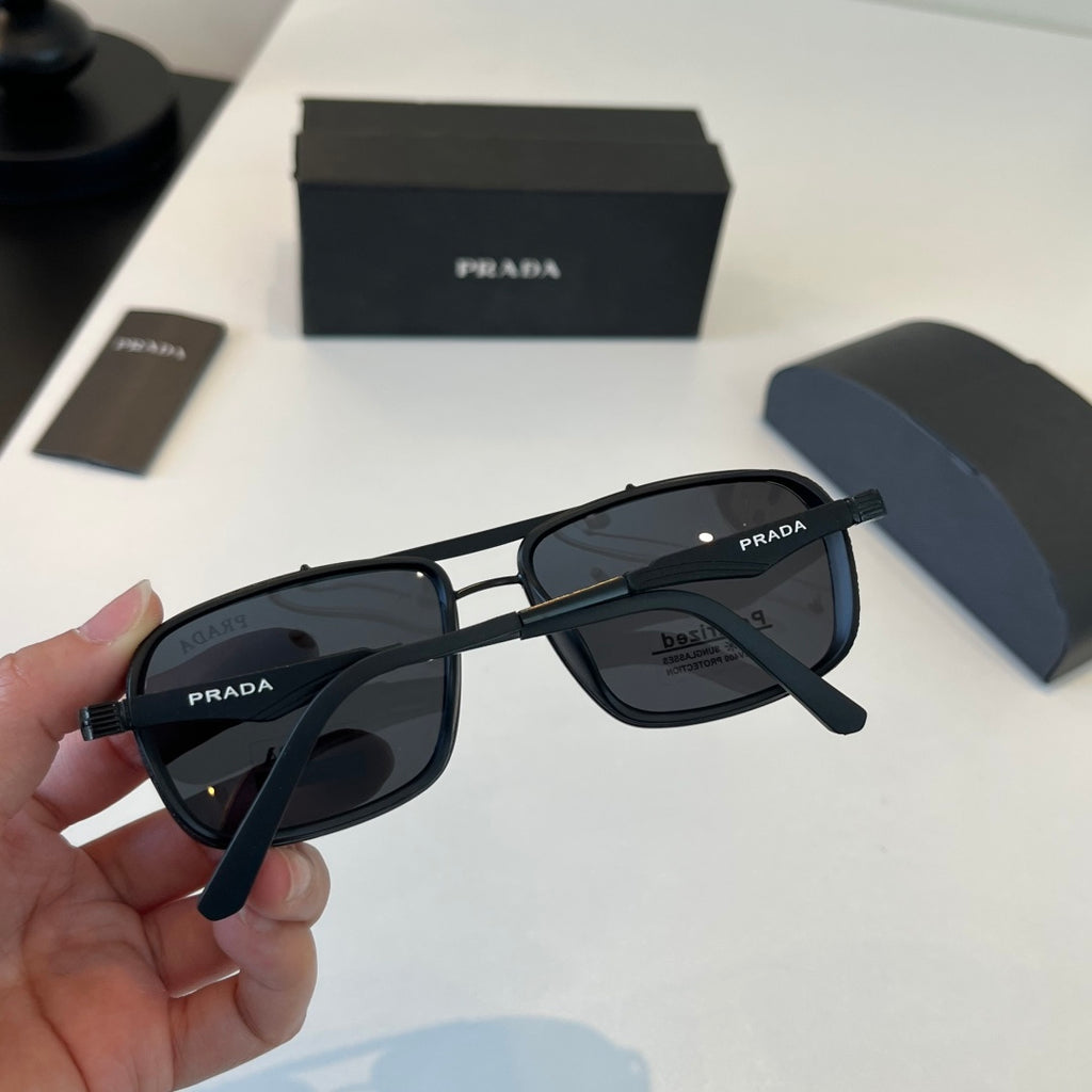 Prada Fashion Black Lens Sunglasses for Men & Women - 432042 - detail image 8