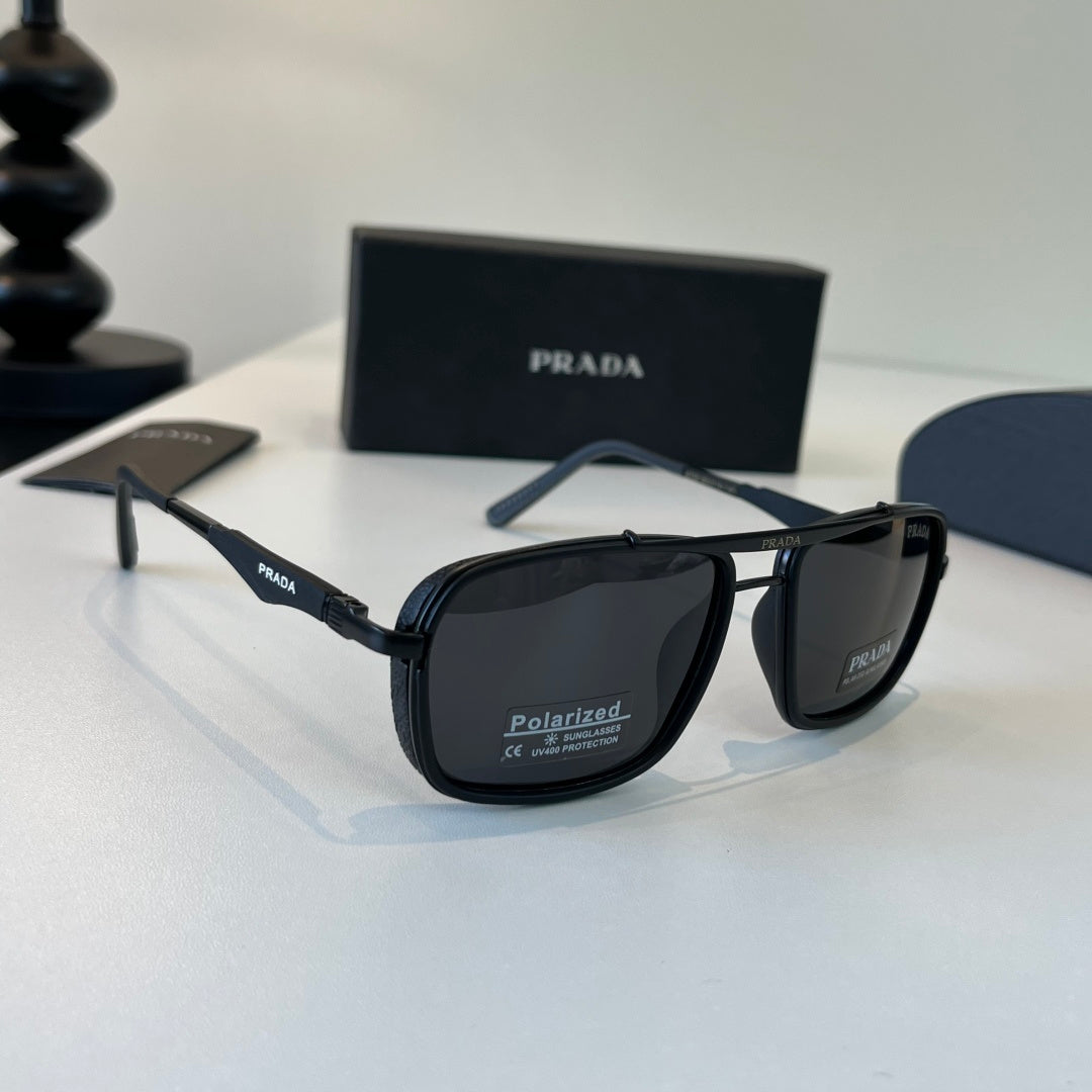 Prada Fashion Black Lens Sunglasses for Men & Women - 432042