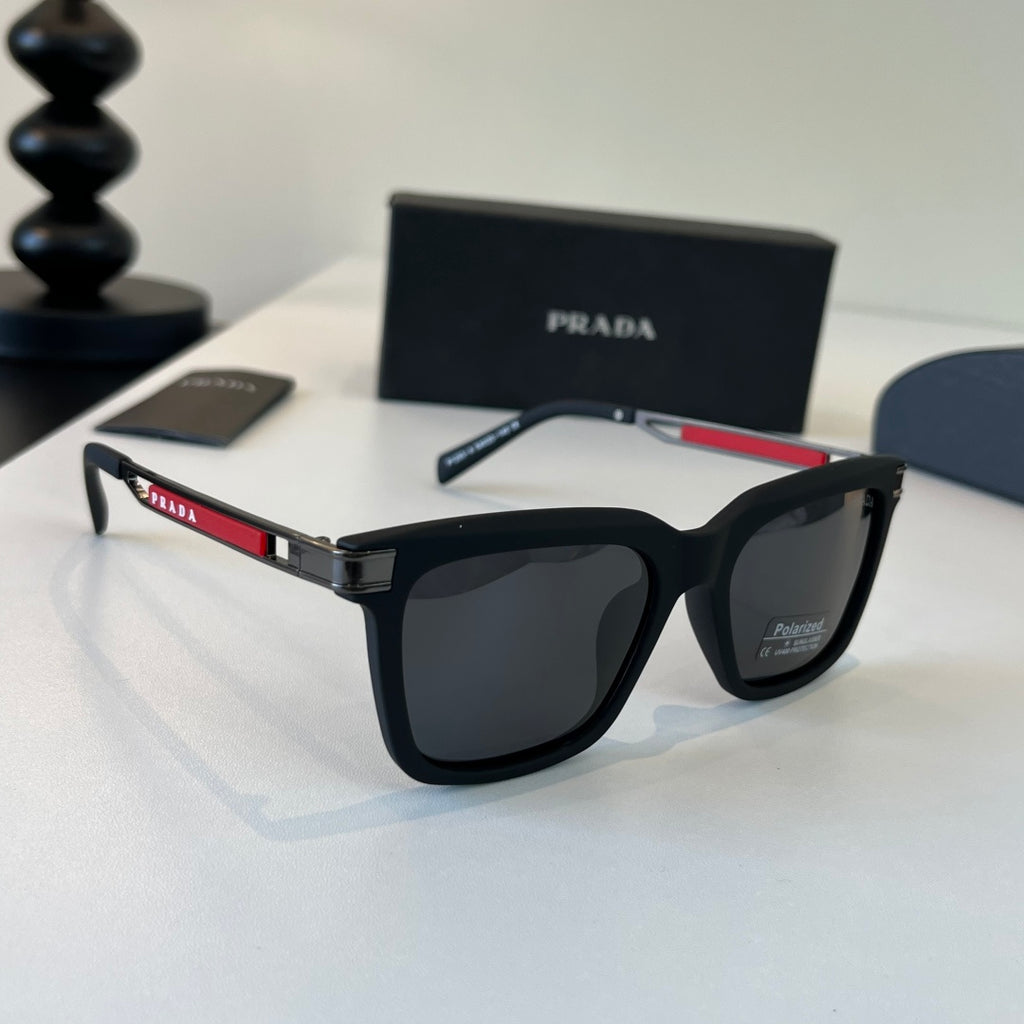 Prada Fashion Black Lens Sunglasses for Men - 432176