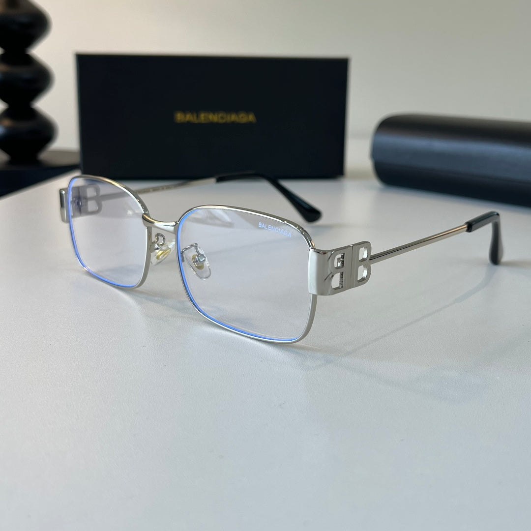 Balenciaga Rectangular Silver Lens Sunglasses for Men & Women - 399138 - detail image 3
