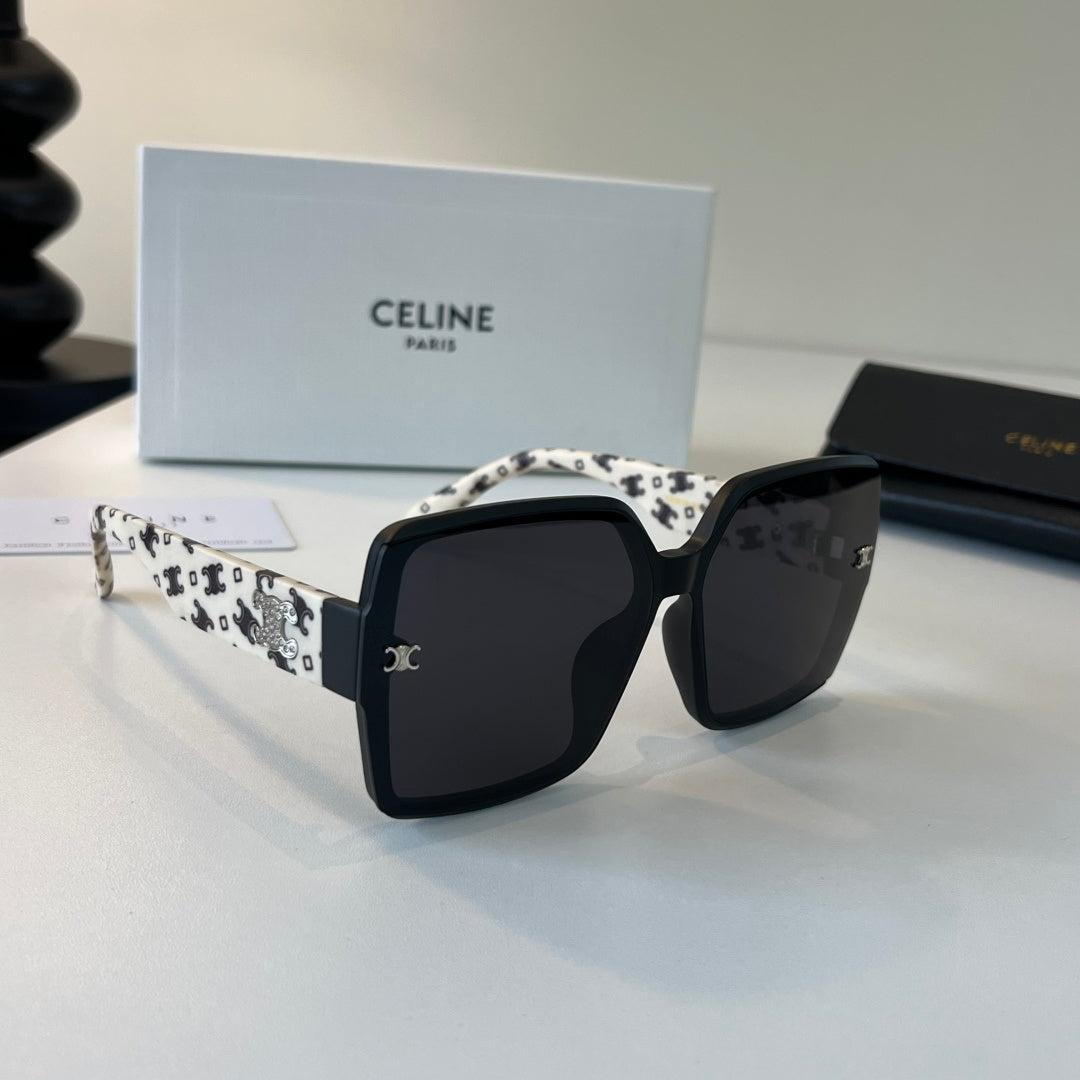 Celine Fashion Black Lens Sunglasses for Men & Women - 465489