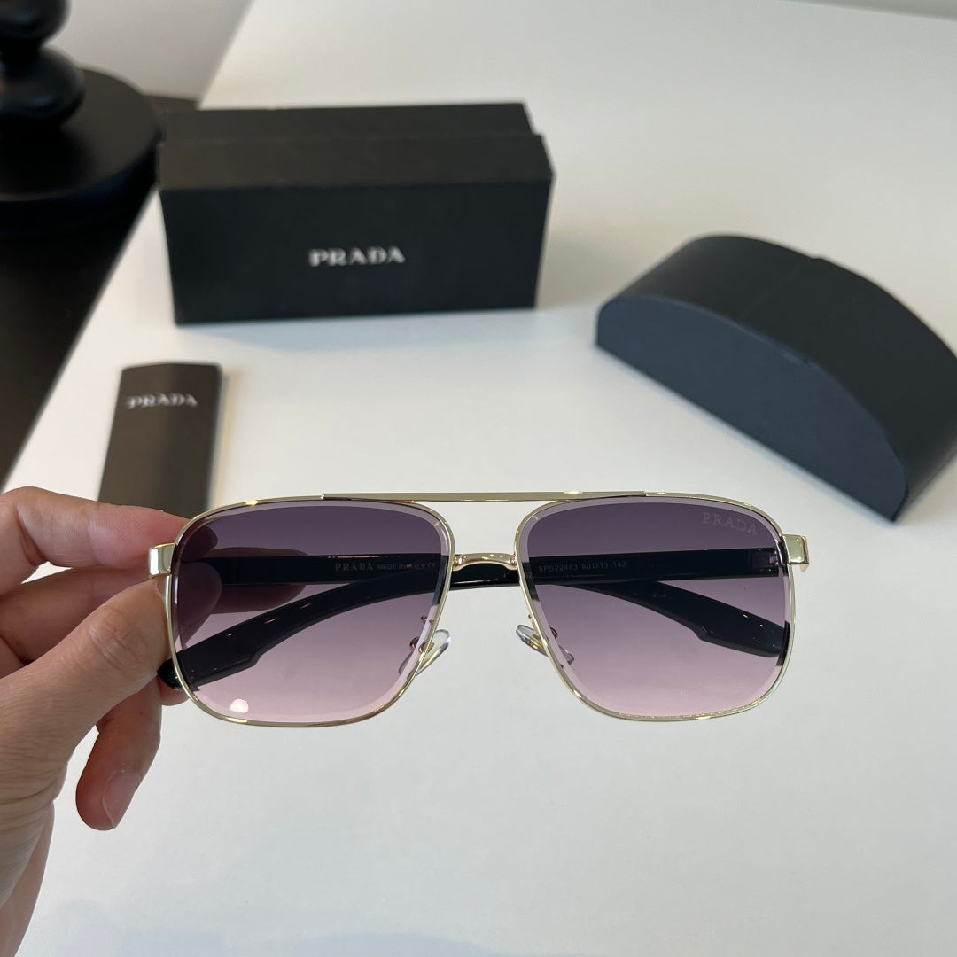 Prada Polarized Fashion Silver Lens Sunglasses for Men - 432135 - detail image 5