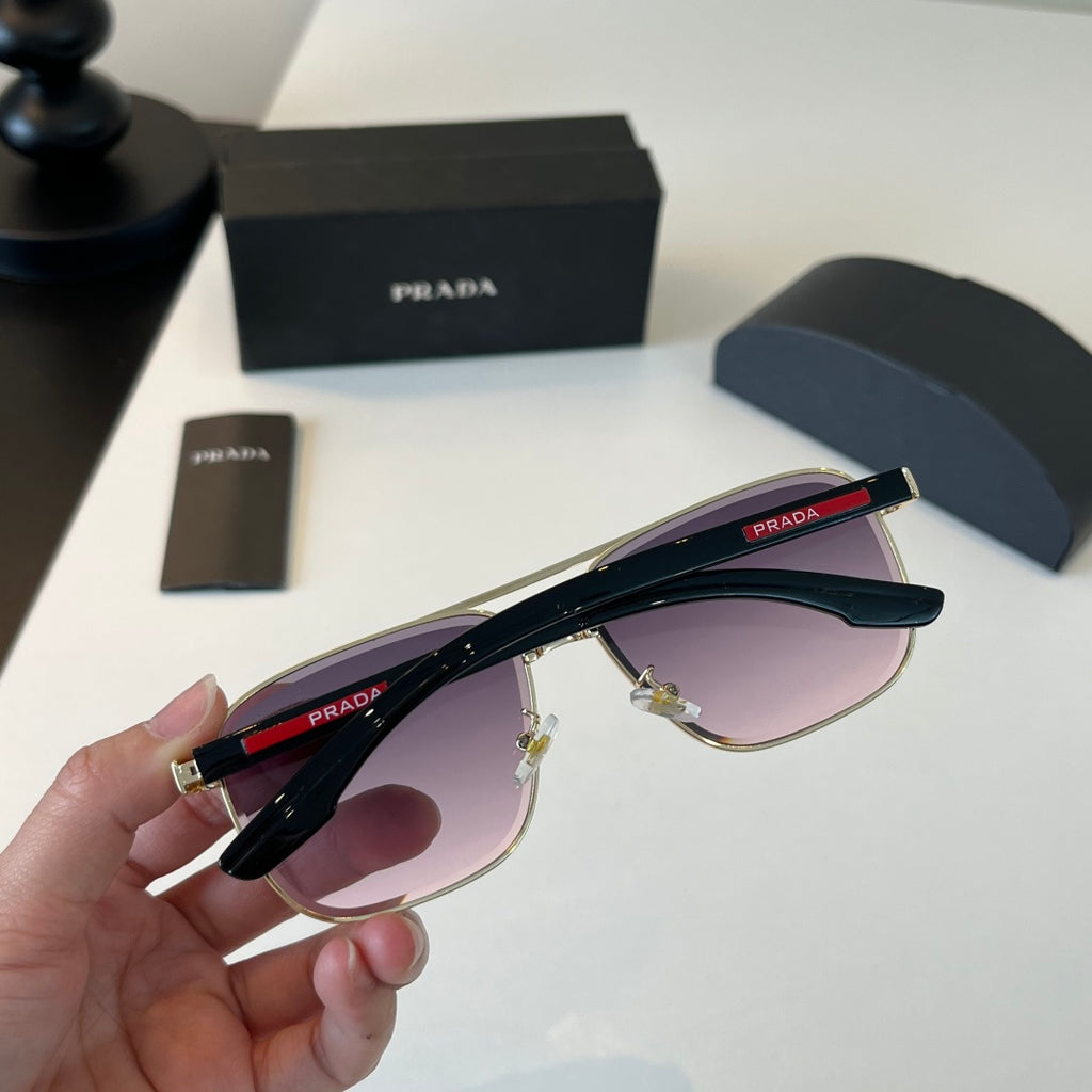 Prada Polarized Fashion Silver Lens Sunglasses for Men - 465720 - detail image 8